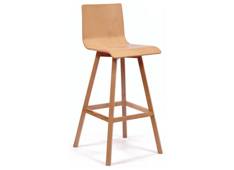 Wooden modern stool Porto