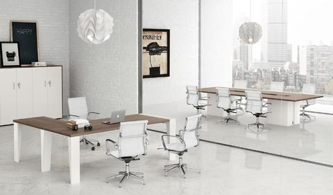 Corner corner office modern with metal legs in many colors GO 05