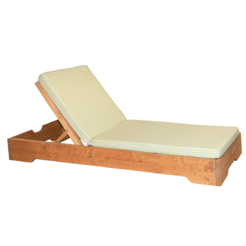 Ξαπλώστρα ξύλινη με μαξιλάρι