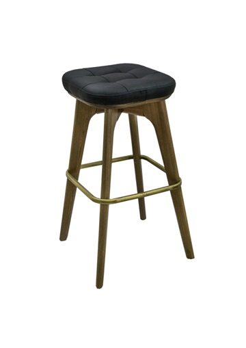 Original metal stool with a special base