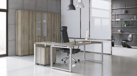 Office desk with corner design