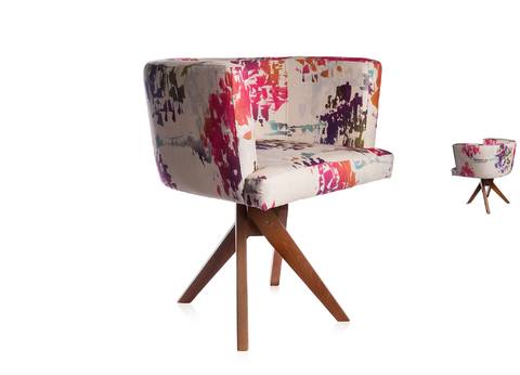 modern armchair floral-renata