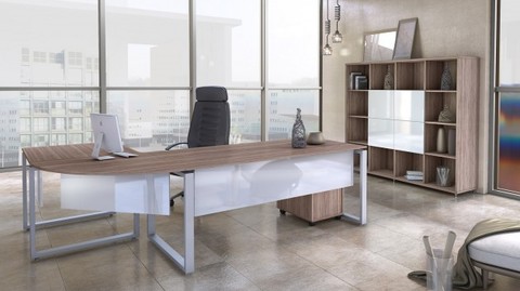 Office desk with corner design