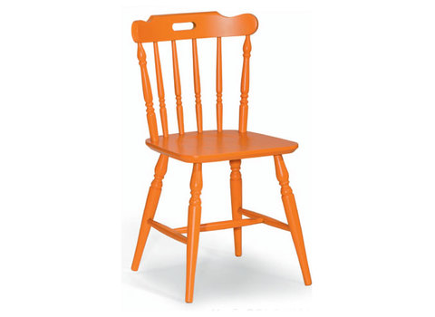 Καρέκλα χρωματιστή ξύλινη ρομαντικού στυλ coloniale