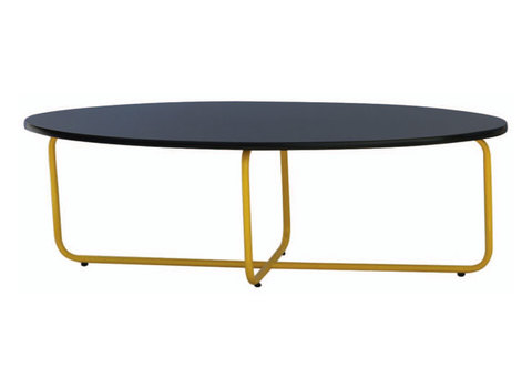 Metal oval table minimal