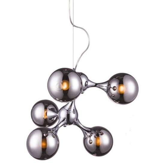 PENDANT LIGHTING METAL-GLASS