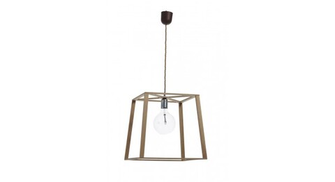 Suspension light WOOD TETRAGON